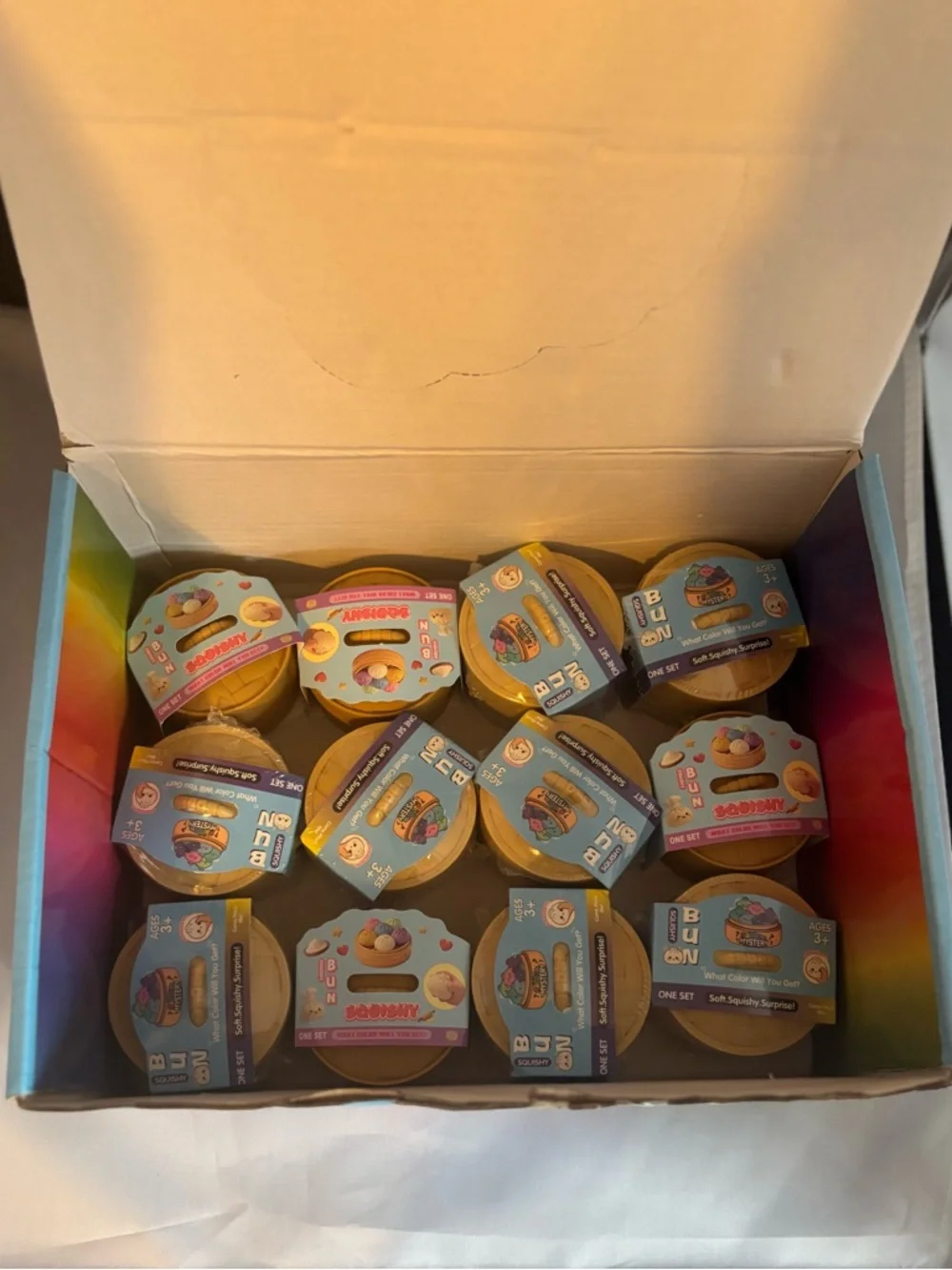 12 Count Mini Rainbow Mystery Soft Squishy Surprise